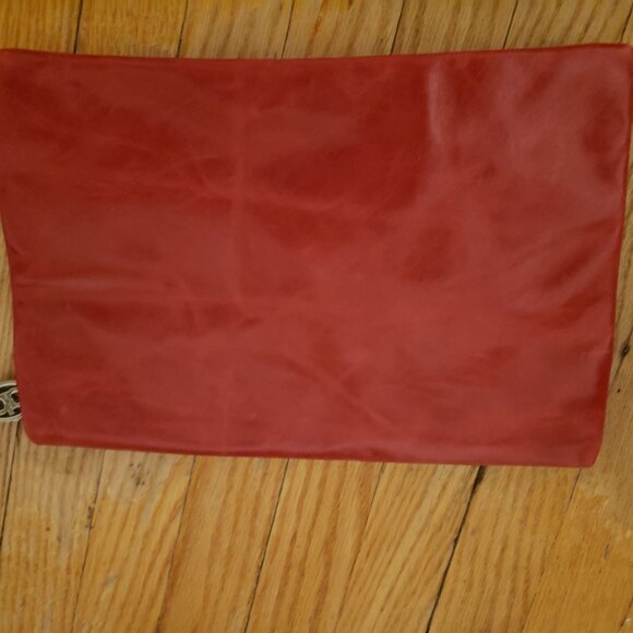 Allison Burns Red Leather Clutch Purse. Never Used! - Picture 3 of 8